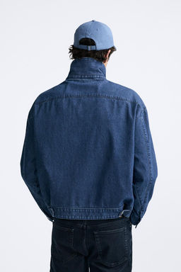 DENIM JACKET WITH ZIP - Zara фото 3
