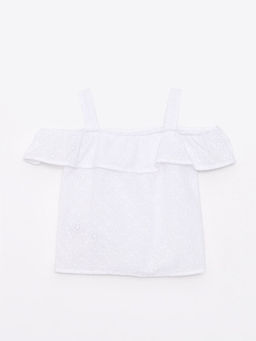 Kare Yaka Ask?l? K?z Bebek Poplin Bluz - Waikiki фото 2
