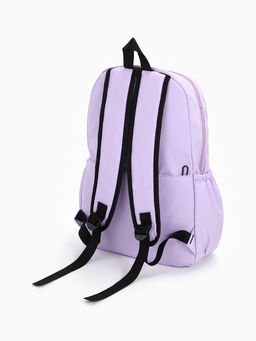 Рюкзак школьный на молнии, с карманами, с принтом, размер 30?12?43 см, розовый