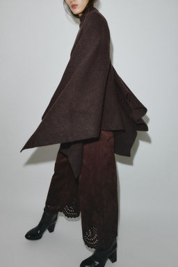 KNIT CAPE WITH HIGH NECK - Zara фото 3