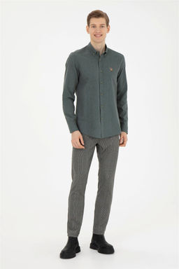 Мужские темно-синие брюки из плотной ткани - U.s. polo assn фото 3