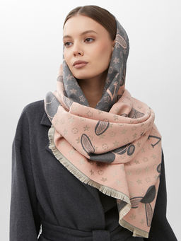 в составе ШЕРСТЬ и КАШЕМИР Большой, мягкий, теплый двусторонний палантин - Tantino фото 7