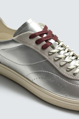 ZAPATILLA METALIZADA ESTILO RETRO / Plata - Zara фото 6