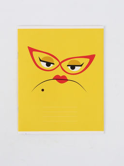 Цена за 20 шт. Тетрадь А5, 12 листов в косую линейку "Мордочки" микс