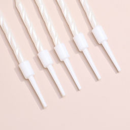 Набор свечи в торт Спираль, 200шт, 5 см, жемчужный - Страна карнавалия фото 3