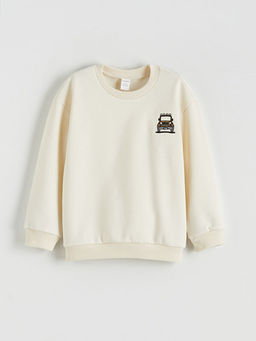 Bisiklet Yaka Erkek ?ocuk Kal?n Sweatshirt