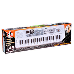 Синтезатор Музыкант с микрофоном, 49 клавиш, работает от сети и от батареек - Simaland фото 10