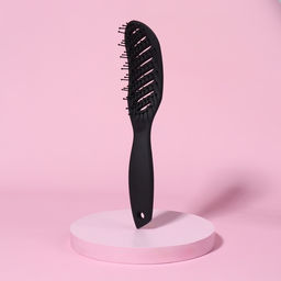 Расчёска массажная, вентилируемая, 4×24 (±1) см, чёрная