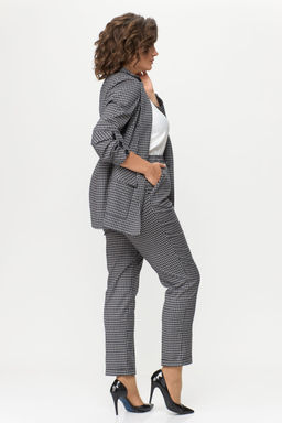 Костюм Bonna Image 837-Р синий клетка  фото 2