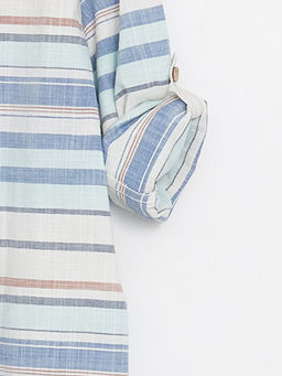 Hakim Yaka ?izgili Erkek ?ocuk G?mlek