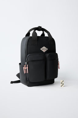 MOCHILA MULTIBOLSILLOS / Negro - Zara фото 6