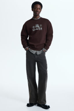 Sudadera con estampado Loose Fit - H&m фото 3