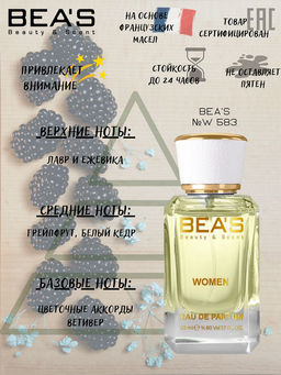Парфюм Beas 50 ml W 583  women  фото 4