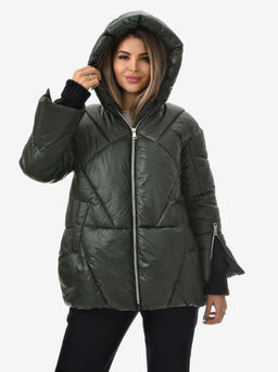 Зимняя куртка с вязанной отделкой - А+б коллекция фото 7