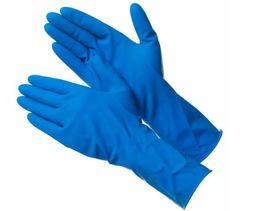 Перчатки латексные прочные М 50шт в коробке HR002G