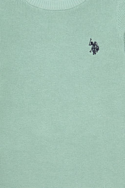 Базовый свитер водно-зеленого цвета для девочек Неожиданная скидка в корзине - U.s. polo assn фото 3