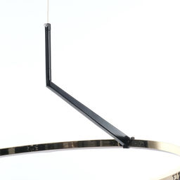 Светильник с ПДУ «Холли» LED 48 Вт 3000-6000К черно-золотой 60×60×22 см
