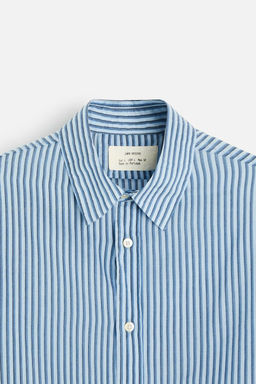 STRIPED COTTON - SILK SHIRT - Zara фото 9