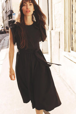 RUFFLED CONTRAST DRESS - Zara фото 11