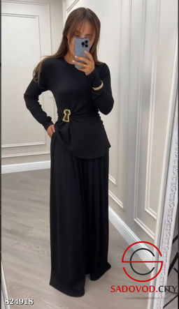 Женский костюм двойка из трикотажа