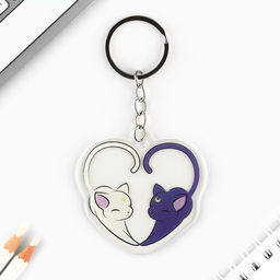 Брелок для ключей детский акриловый «Сердце», 5.9×6.7 см