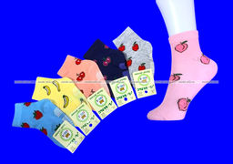 Цена за 12 пар. Вальс носки детские "Фрукты" с тормозами арт. С 226