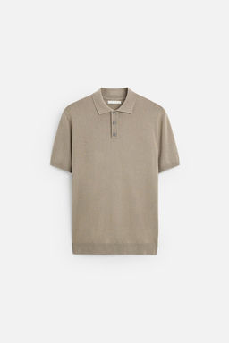 VISCOSE BLEND KNIT POLO SHIRT - Zara фото 30