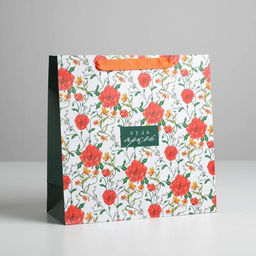 Пакет ламинированный квадратный Будь яркой, 30 30 12 см