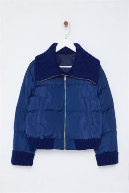 TRENDYOLMILLA Lacivert Triko Detayl? Su Itici Sisme Mont TWOAW25MO00089 фото 6