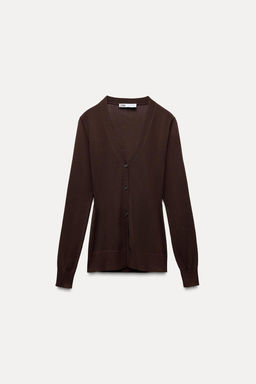 BUTTONED KNIT CARDIGAN - Zara фото 6