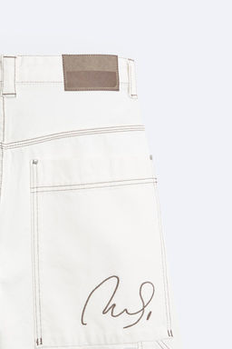 BAGGY JEANS WITH TOPSTITCHING - Zara фото 9