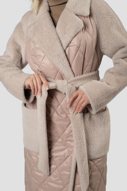 Пальто женское демисезонное (пояс) Утеплитель: Синтепон - El podio фото 6