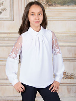 Блузка для девочки длинный рукав Соль&Перец