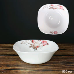 Тарелка суповая квадратная 550 мл 152 мм / FSW-65XN (6916) /уп 6/60/ серия Чайная роза - ГалеонТрейд фото 2