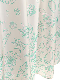 Шторка для ванной 180x200 молочный полиэстер - Denastia фото 3