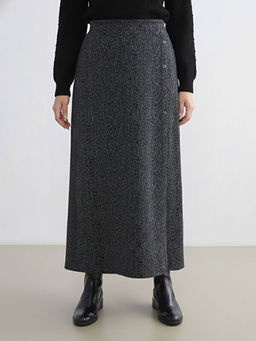 Beli Lastikli Desenli Etek