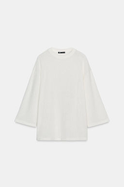 OVERSIZED KNITTED T-SHIRT - Zara фото 10