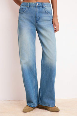 Mavi DOKUMLU Yuksek Bel %100 Pamuk Wide Leg Jeans TWOSS26JE00115 - Trendyolmilla фото 5