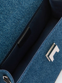 Женская сумка с ручками из денима TENDANCE Артикул 4248403, синий  фото 5