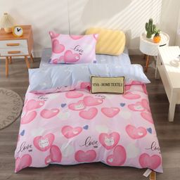Комплект постельного белья Сатин Люкс KIDS 100% хлопок CDK040 160*230/1.5 спальный/50-70 1 шт
