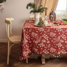 Скатерть Этель New Years plants 149?250 см, 100% хл, рогожка 186 г/м?