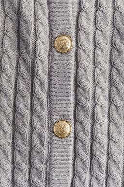 Cardigan en punto trenzado - H&m фото 6