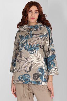 Костюм спортивный с капюшоном бежевый прогулочный - Almond фото 2