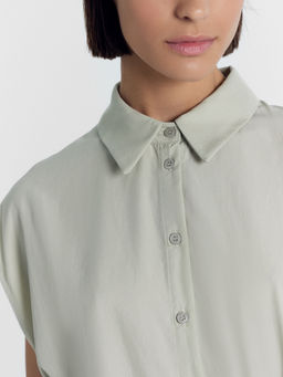 Платье женское в пыльно-зеленом оттенке зеленый минерал 152647