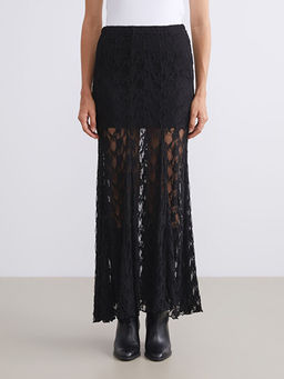 Beli Lastikli Dantelli F?rf?rl? Etek