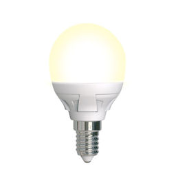 LED-G45 7W/3000K/E14/FR/DIM PLP01WH Лампа светодиодная, диммируемая. Форма шар, матовая. Серия Яркая. Теплый белый свет (3000K). Картон. ТМ Uniel.