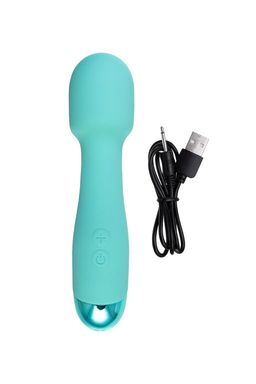 Вибратор Штучки-Дрючки Дрючка-удовольствие, силикон, голубой, 18,5 см  фото 5