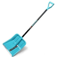 Цена за 5 шт. Лопата снеговая "Фобос" 405*450 мм, с алюм.планкой, со съемн.алюм.черенком и V-ручкой