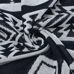 Плед с бахромой «Этель. Этника», 130×180 см, серый