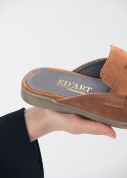 Мюли 1070.2614be. светло коричневая замша